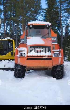 Doosan Moxy MT 31 Dump Truck Stock Photo