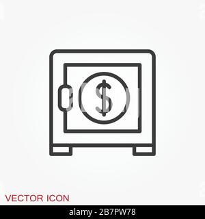 Investments icon. Graph growth graphics vector icon isolated on background Stock Vector