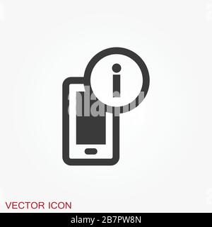 Information icon, vector symbol used for assistance and tourism Stock Vector