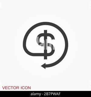 Investments icon. Graph growth graphics vector icon isolated on background Stock Vector