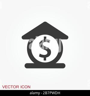 Investments icon. Graph growth graphics vector icon isolated on background Stock Vector