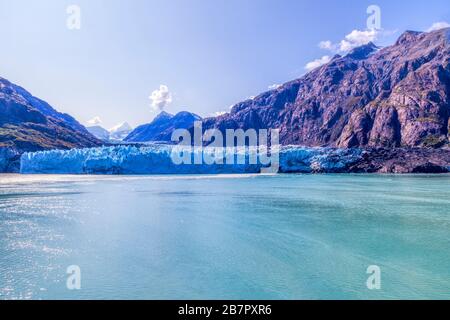 Margerie Glacier in Glacier Bay National Park in Alaska. Stock Photo
