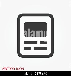 Magazine icon vector illustration - magazine and newspaper symbol Stock Vector
