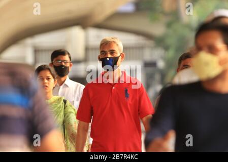 Dhaka, Bangladesh. 01st Jan, 2000. Bangladeshi people wear face mask as a part of Preparation of coronavirus disease (COVID-19) in Komolapur Railway station Dhaka, Bangladesh. (Photo by Md Abu Sufian Jewel/Pacific Press) Credit: Pacific Press Agency/Alamy Live News Stock Photo