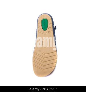 Orthopedic footwear for people with pronation of foot, top view on the sole Stock Photo