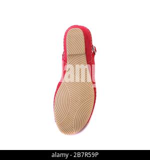 Orthopedic footwear for people with pronation of foot, top view on the sole Stock Photo