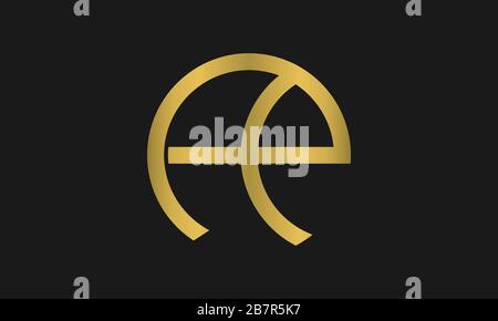 PA, AP Letter Logo Design with Creative Modern Trendy Typography and circle logo. Stock Vector