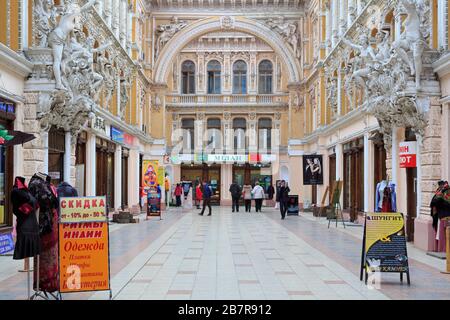 Passage Shopping Mall,Odessa,Crimea,Ukraine,Eastern Europe Stock Photo