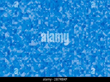 Abstract blue geometric background. 3D low poly style. illustration of 3D rendering. Stock Photo