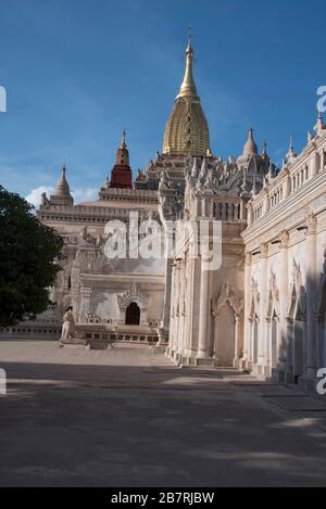 Myanmar: Bagan- Ananda Temple, General View. circa 1090 A.D.