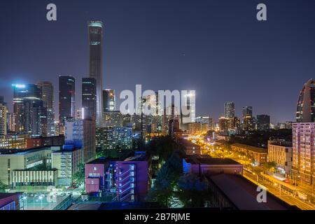 Beijing Skyline,Abstract view of buildings Stock Photo