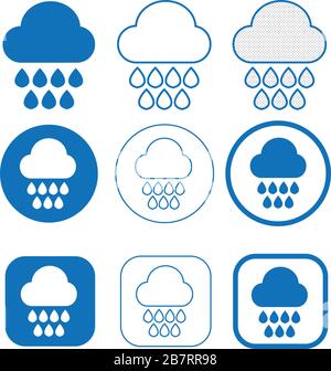 Simple Cloud icon sign for web and app Stock Vector