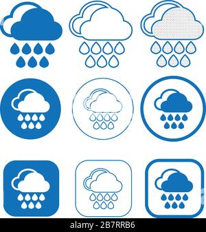 Simple Cloud icon sign for web and app Stock Vector