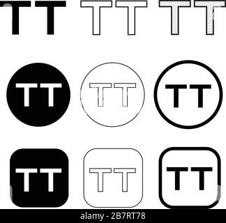 simple text edit icon sign Stock Vector