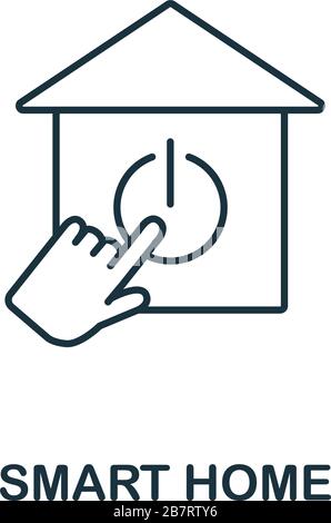 Smart Home icon from iot collection. Simple line Smart Home icon for templates, web design and infographics Stock Vector
