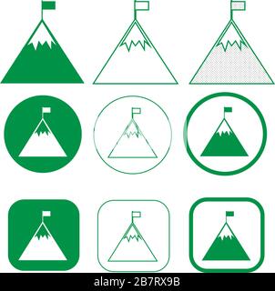 Simple Mountain icon sign design Stock Vector
