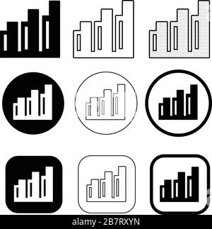 Simple Graph chart icon sign design Stock Vector
