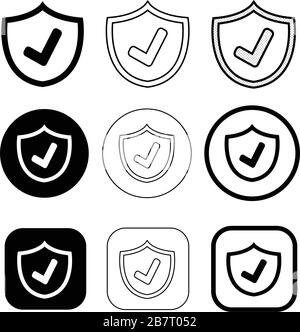 Simple Security icon sign design Stock Vector Image & Art - Alamy
