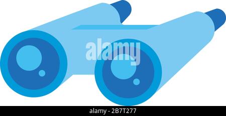 binoculars accessory isometric style icon Stock Vector