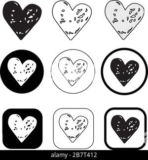 Simple heart icon sign design Stock Vector