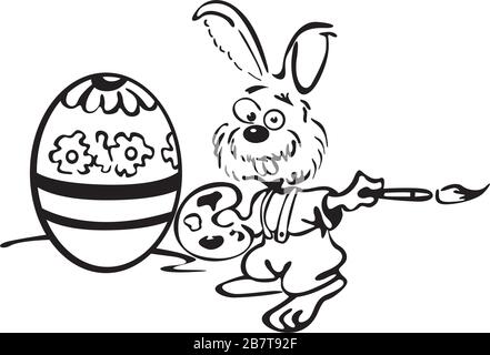 Easter rabbit Stock Vector