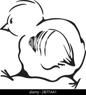easter chicken Stock Vector
