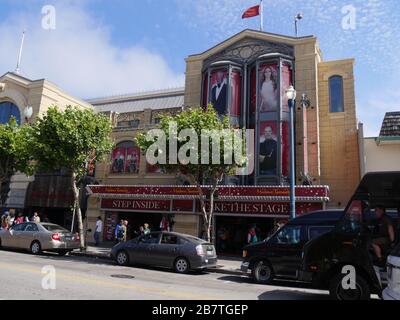 San Francisco, California-July 2018: Facade of Madame Tussaud's Wax Museum across from the Fisherman's Wharf in San Francisco. Stock Photo