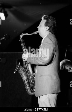Harry Allen, JATP session, North Sea Jazz Festival, The Hague, Netherlands, 2002. Stock Photo
