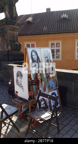 Street Portraits In Prague Czech Republic View Of A Male And Female street-portraits-in-prague-czech-republic-view-of-a-male-and-female