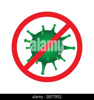 Stop coronavirus design. Stock Vector