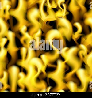 Fire seamless pattern background. Yellow flame vector illustration. Blaze design. Stock Vector