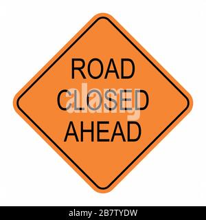 Road closed sign Stock Vector