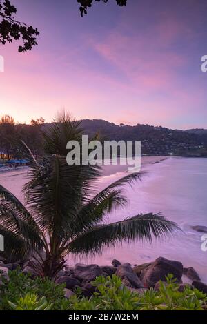 Kata Noi Beach at sunrise, Phuket, Thailand Stock Photo