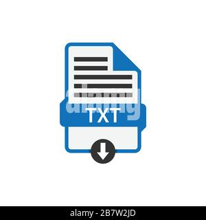 XLS document download file format vector image. XLS file icon flat design graphic vector Stock Vector
