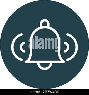 bell sound block style icon Stock Vector Image & Art - Alamy