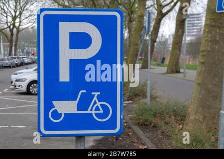 Parking Sign For Carrier Cycles At Amsterdam The Netherlands 2020 Stock Photo