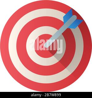 target arrow block style icon Stock Vector