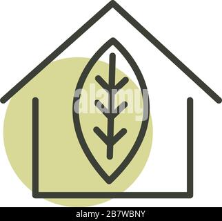 house ecology alternative sustainable energy vector illustration line style icon Stock Vector