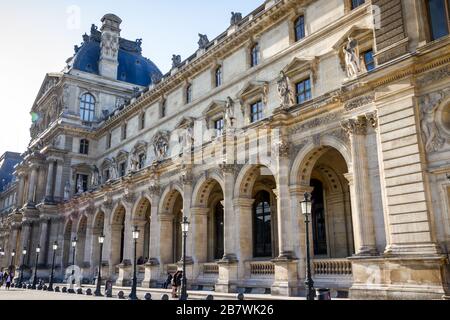 PARIS/FRANCE - September 10, 2019 : Louvre Museum Stock Photo