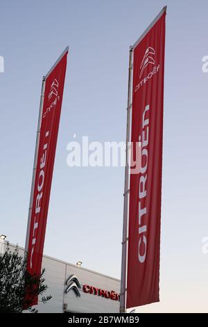 Bordeaux , Aquitaine / France - 12 04 2019 : citroen flag sign shop logo dealership store car french Stock Photo