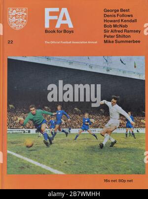 FA book for Boys annual cover. 22nd edition. UK. Circa 1968-69 Stock Photo