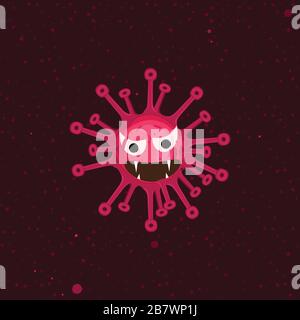 virus vector design template Stock Vector