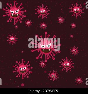 virus vector design template Stock Vector