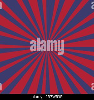 Rays background. Usa colors with grunge - Vector Stock Vector