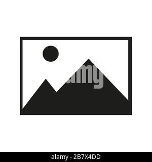 Picture icon isolated on white background. Vector illustration. Eps 10. Stock Vector