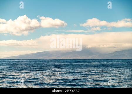 La Gomera island seen from a distance Stock Photo