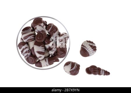 Chocolates shaped like seafood Stock Photo