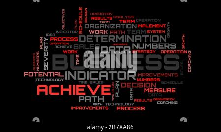 Beautiful red words collage background. Red business wallpaper Stock Photo