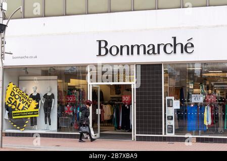 Bonmarche shop closing down sale at Corby town centre Nhants