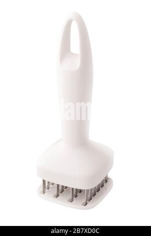 Hand Meat Tenderizer on a white background. Isolated object Stock Photo